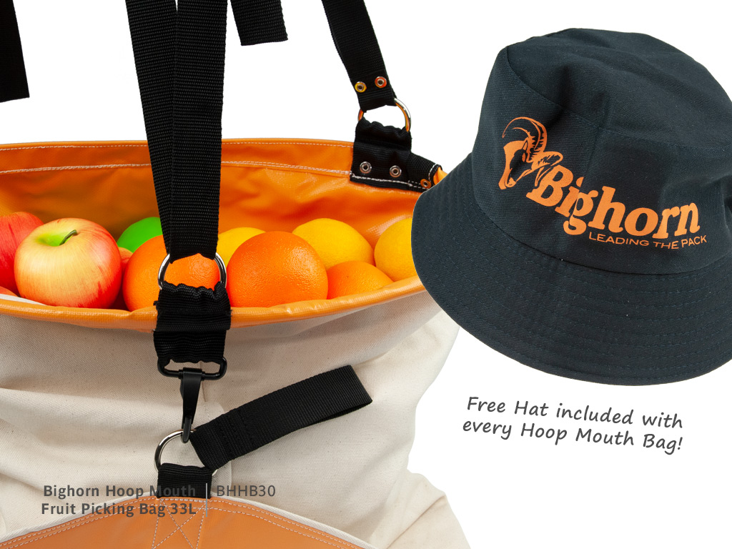 Bighorn Hoop Mouth Fruit Picking Bag – Woodchuck Horticulture Products